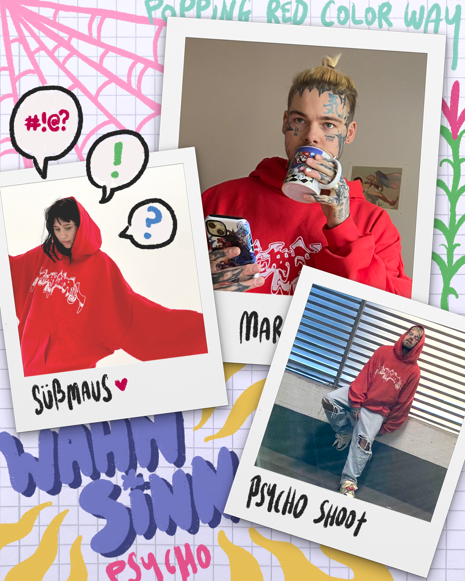 WAHNSiNN RED | Hoodie