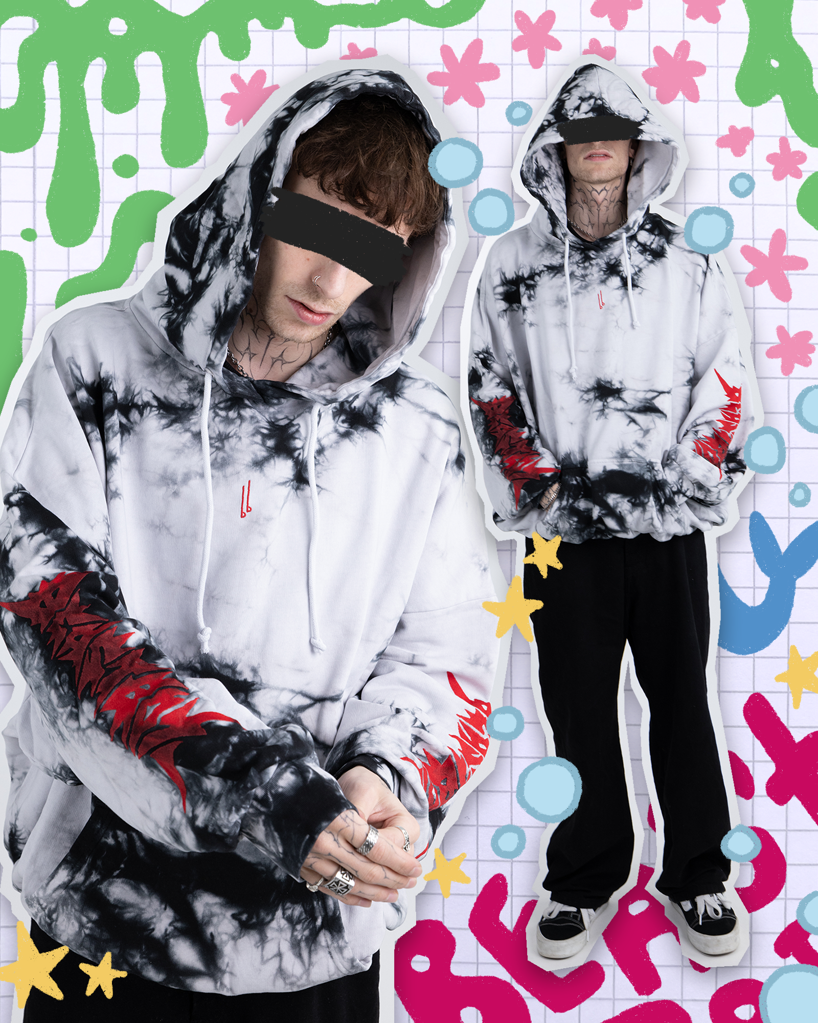 BE4STBOY B/W | Hoodie