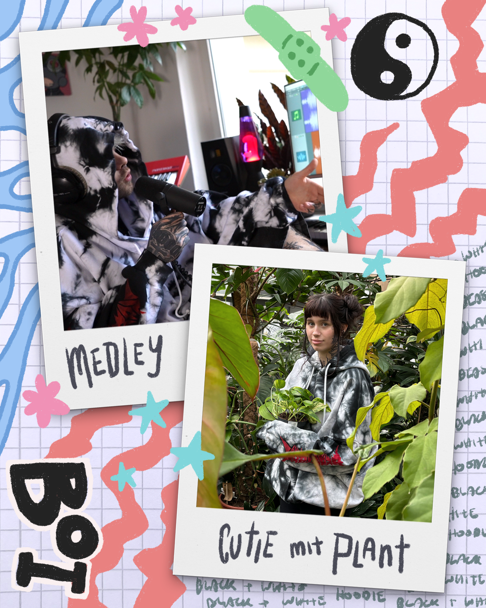 BE4STBOY B/W | Hoodie